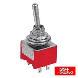 INTERRUPTOR ALAVANCA MINIATURA (ON)-OFF-ON PAINEL