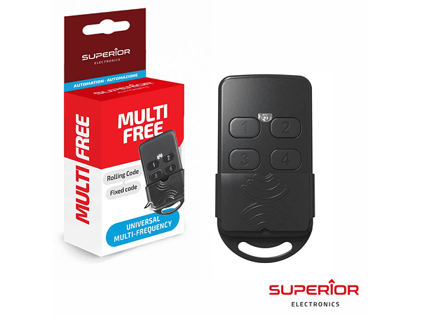 COMANDO GARAGEM UNIVERSAL 4 CANAIS 433MHZ-868MHZ 1