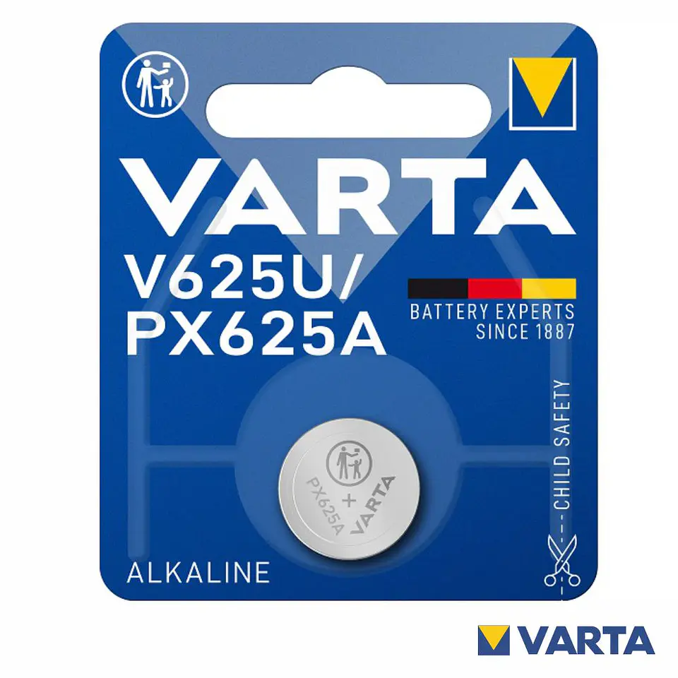 PILHA ALCALINA BOTÃO V625U BLISTER VARTA 1