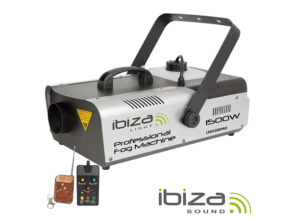 MÁQUINA DE FUMOS 1500W CONTROLADOR/COMANDO DMX IBIZA 1