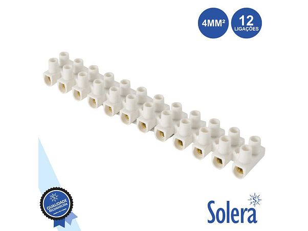 BARRA DE JUNÇÃO 12 COND 24A 4MM² BRANCO SOLERA 1