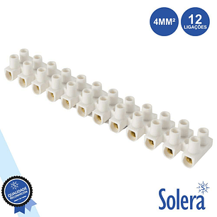 BARRA DE JUNÇÃO 12 COND 24A 4MM² BRANCO SOLERA