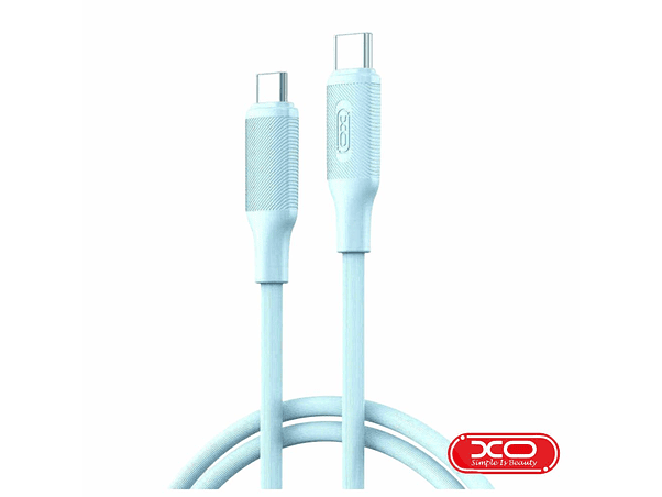 CABO USB-C MACHO / USB-C MACHO 1M 60W PD AZUL XO 1