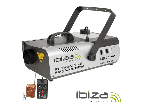 MÁQUINA DE FUMOS 1200W CONTROLADOR/COMANDO DMX IBIZA 1