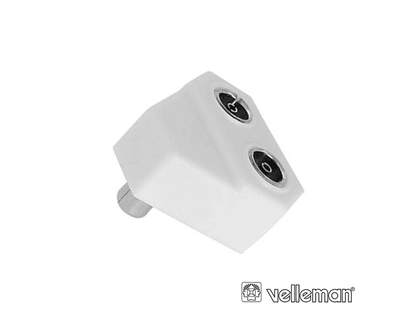 SPLITTER PLÁSTICO MACHO / 2 FÊMEAS 1