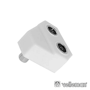 SPLITTER PLÁSTICO MACHO / 2 FÊMEAS