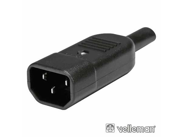 FICHA ALIMENTAÇÃO IEC C14 MACHO PARA EXTENSÃO 1