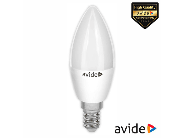 LÂMPADA LED E14 VELA 7W 230V 3000K 590LM VALUE RANGE AVIDE 1