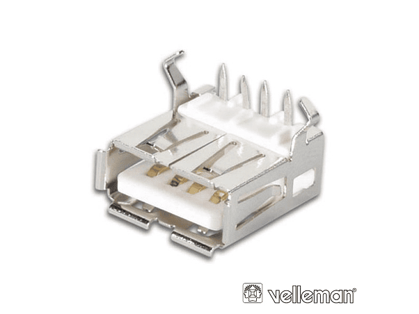 FICHA USB-A FÊMEA 90º SIMPLES PARA CI 1