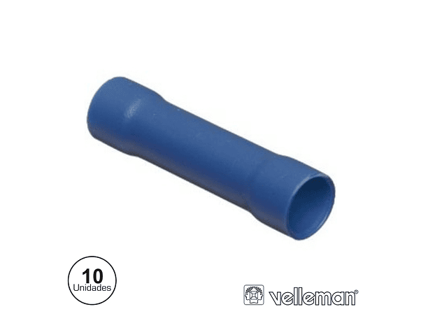 TERMINAL REDONDO ISOLADO 10X AZUL VELLEMAN 1