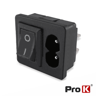 FICHA ALIMENTAÇÃO TIPO 8 DE PAINEL COM INTERRUPTOR