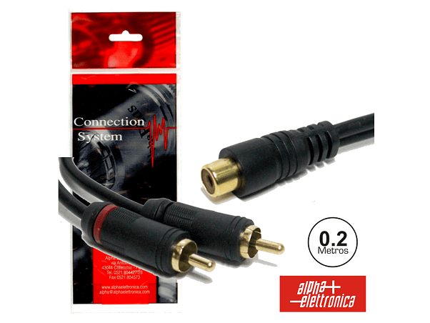 CABO 2-RCA MACHO / RCA FÊMEA 0.2M 1