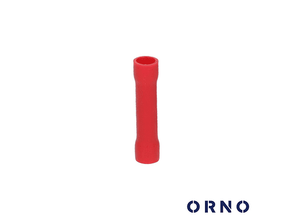 TERMINAL REDONDO ISOLADO 1MM² 10X VERMELHO ORNO 1