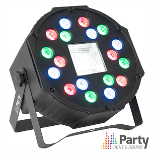 PROJETOR PAR COM 18 LEDS STROBE DMX PARTY