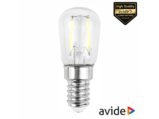 LÂMPADA LED E14 T26 FILAMENTO 2W 230V 4000K 220LM AVIDE 1