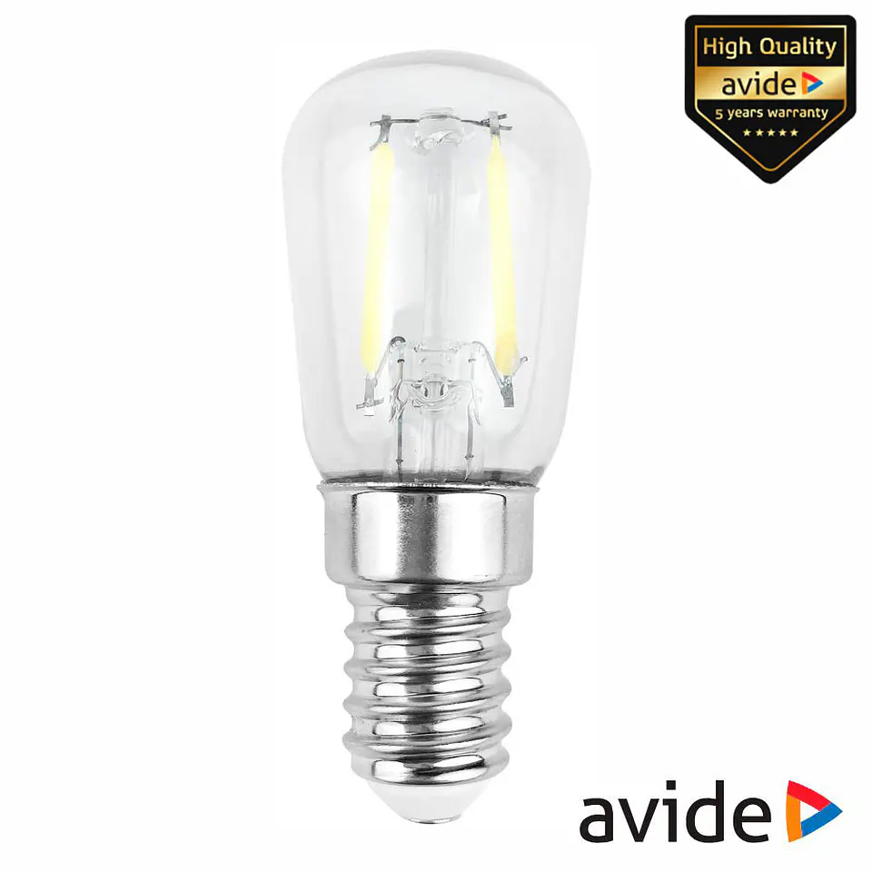LÂMPADA LED E14 T26 FILAMENTO 2W 230V 4000K 220LM AVIDE 1