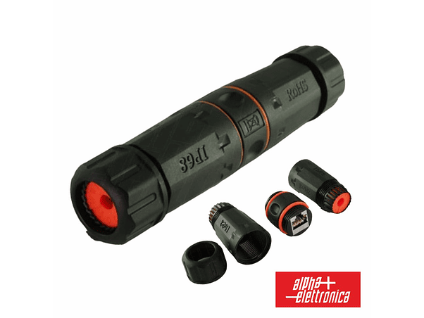 LIGADOR RJ45 CAT6A FÊMEA IP67 ALPHA 1