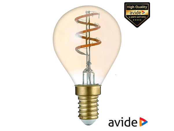 LÂMPADA E14 3W GLOBO 230V FILAMENTO 2700K 180LM AVIDE 1