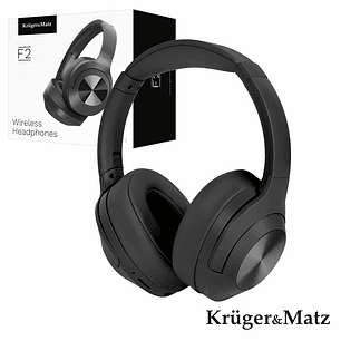 AUSCULTADORES BLUETOOTH SEM FIOS COM MIC ANC F2 KRUGERMATZ