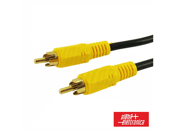 CABO RCA VÍDEO MACHO / RCA VÍDEO MACHO DOURADO 5M ALPHA 1