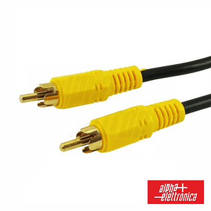 CABO RCA VÍDEO MACHO / RCA VÍDEO MACHO DOURADO 5M ALPHA