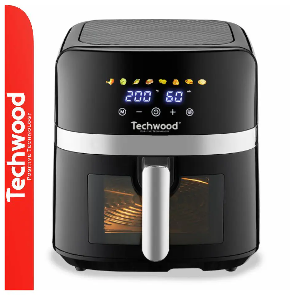 Fritadeira Elétrica S/ Óleo 1700W 8L~2kg TECHWOOD 1