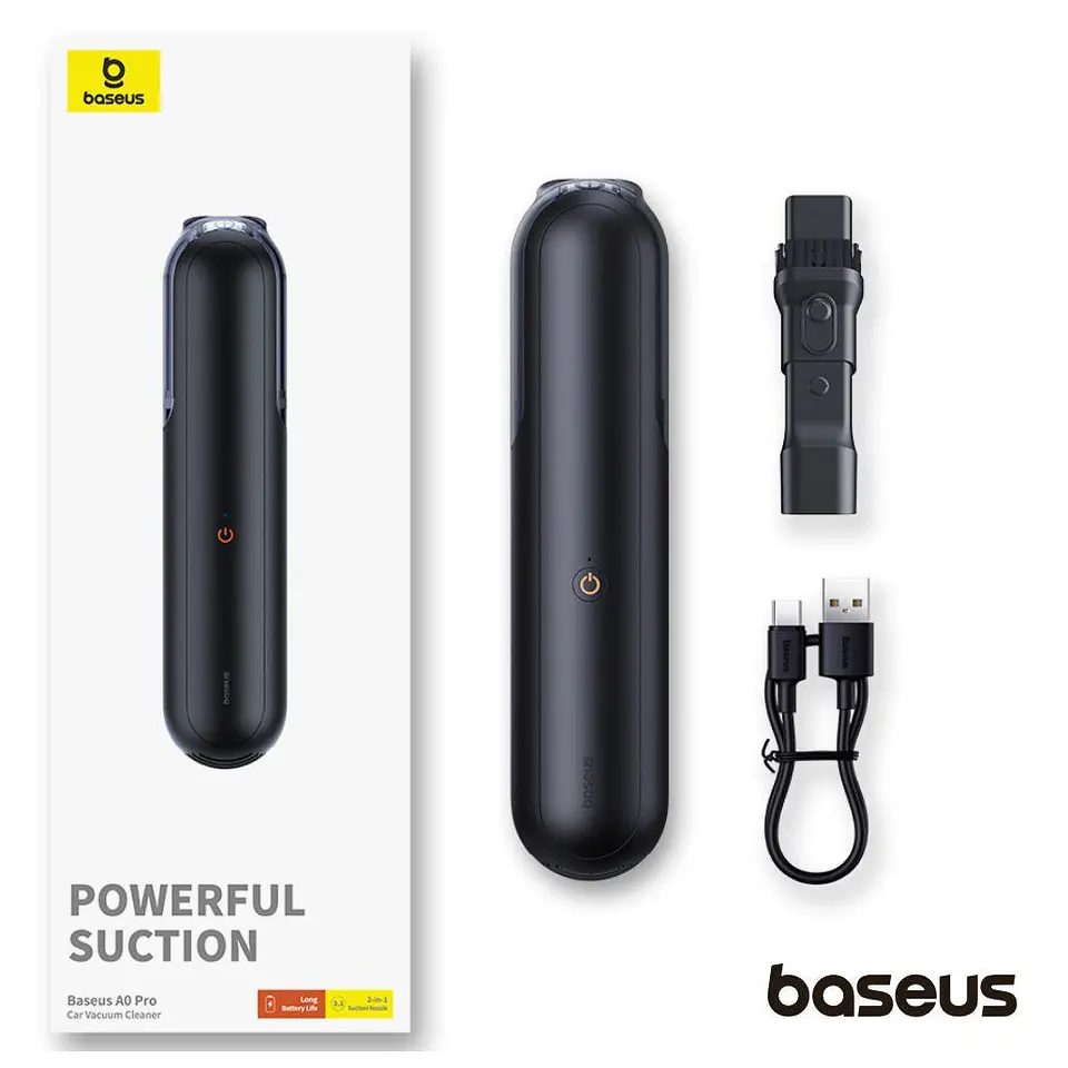 Aspirador Portátil A0 S/ Saco 30W 4000Pa Preto BASEUS 3