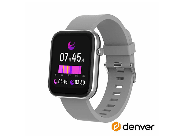 SmartWatch P/ Android iOS Cinza DENVER 2
