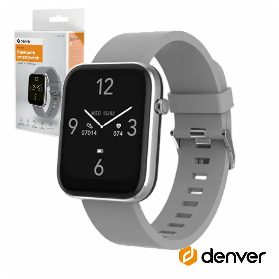 SmartWatch P/ Android iOS Cinza DENVER 1