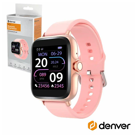 SmartWatch P/ Android iOS Rosa DENVER