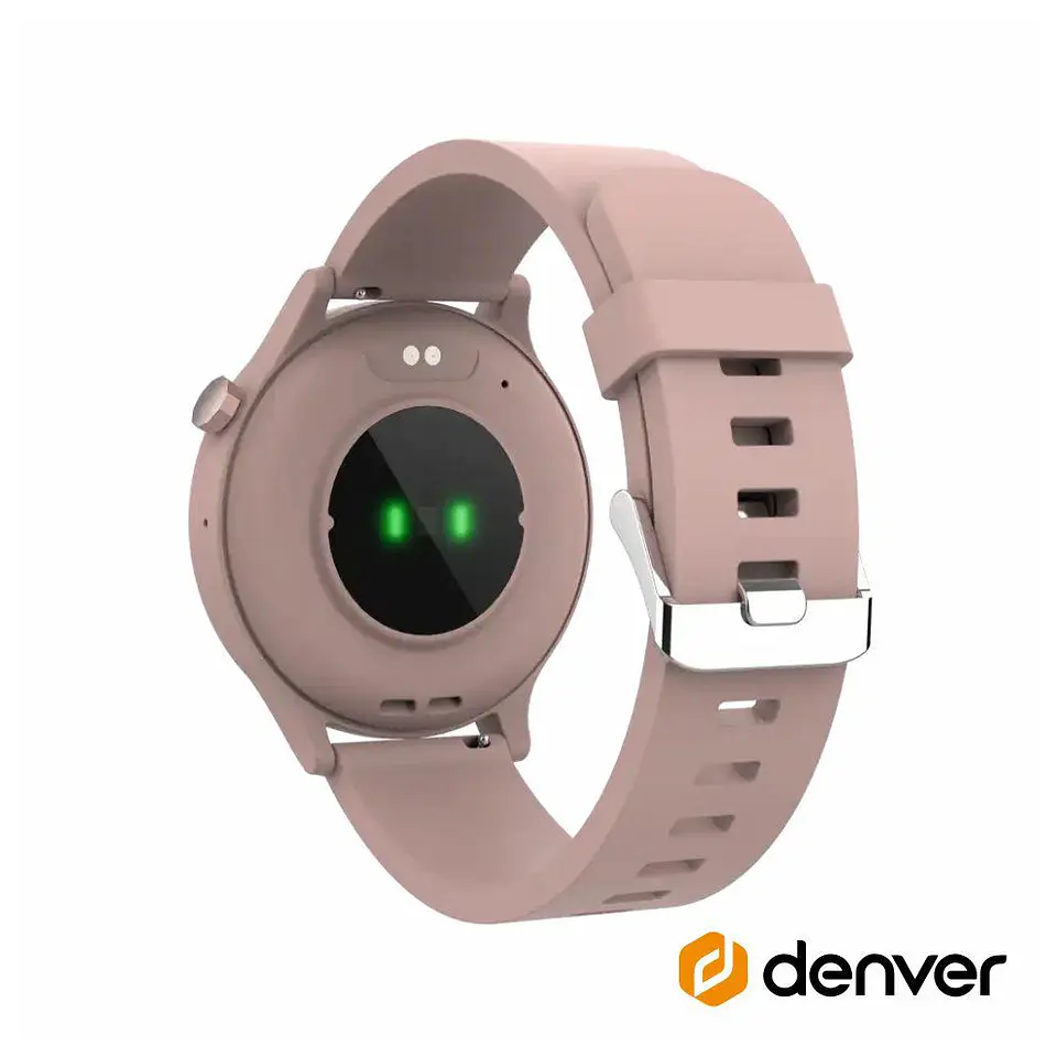 SmartWatch Multifunções P/ Android IOS Rosa DENVER 2