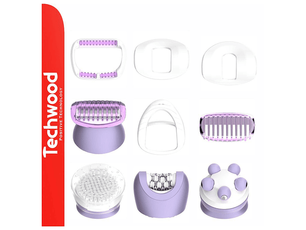 Depiladora Elétrica 8 em 1 C/ Bateria IPX7 TECHWOOD 3