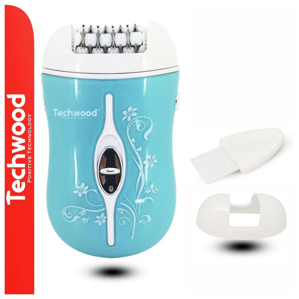 Depiladora Elétrica C/ Bateria e Escova TECHWOOD 1