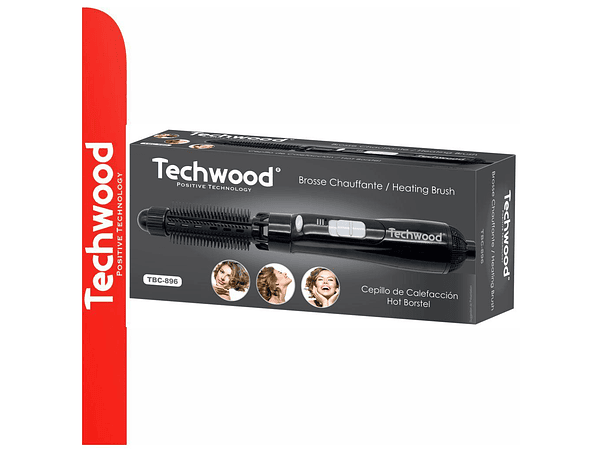Escova Alisadora de Cabelo 800W TECHWOOD 2