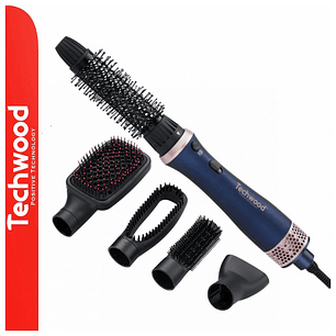 Escova Alisadora de Cabelo C/ 5 Acessórios 600-700W TECHWOOD