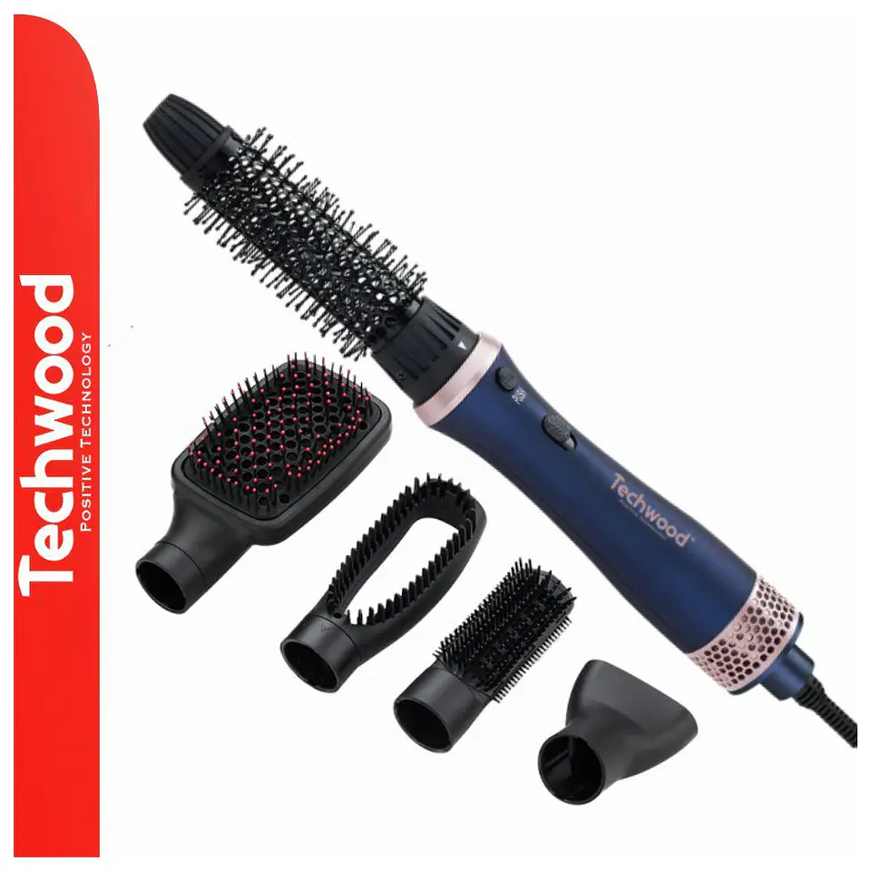 Escova Alisadora de Cabelo C/ 5 Acessórios 600-700W TECHWOOD 1