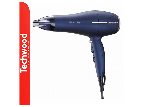Secador de Cabelo 2200W Azul TECHWOOD 1