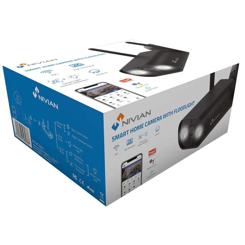Câmara Wifi NIVIAN NVS-IPC-02B-L 6