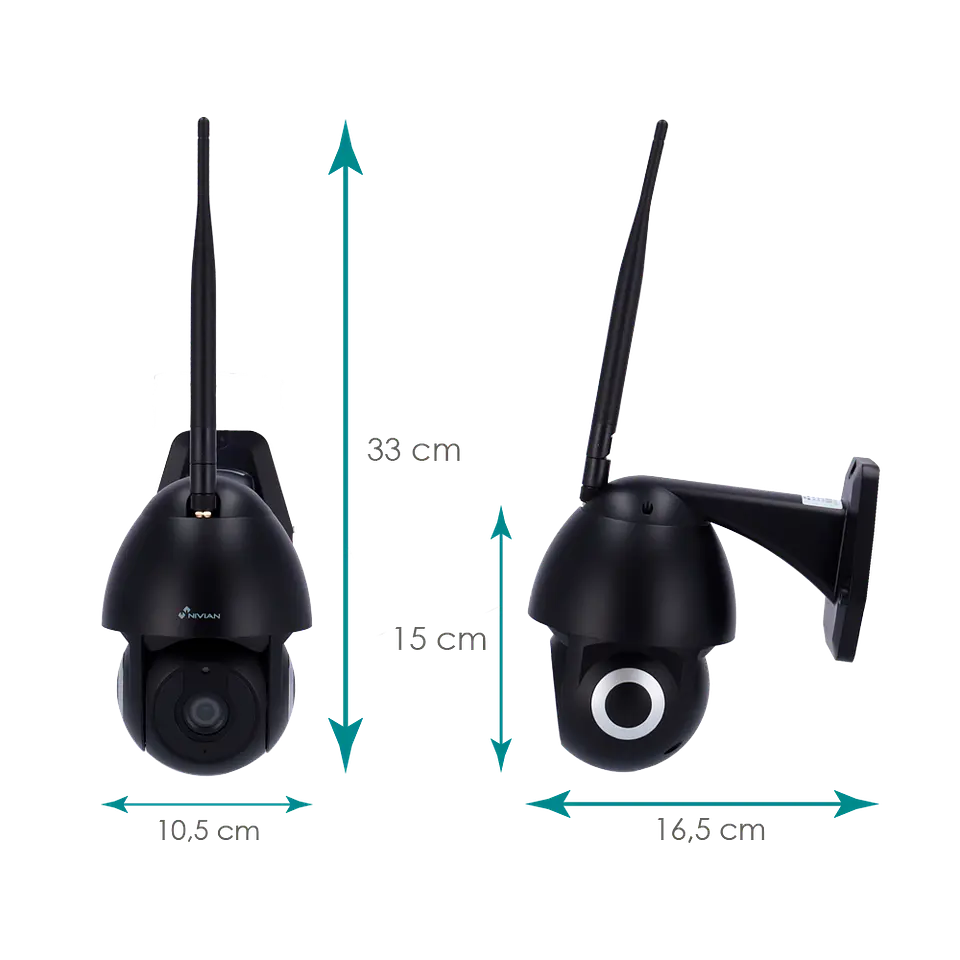 Câmara Wifi rotativa NIVIAN NVS-IPC-0S2B 2