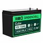 Bateria Chumbo Gel AGM 12V 7.2A GREEN CELL - Thumbnail 1
