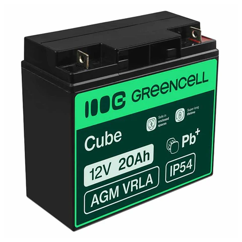 Bateria Chumbo Gel AGM 12V 20A GREEN CELL