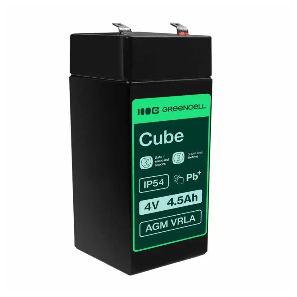 Bateria Chumbo Gel AGM 4V 4.5A GREEN CELL 1