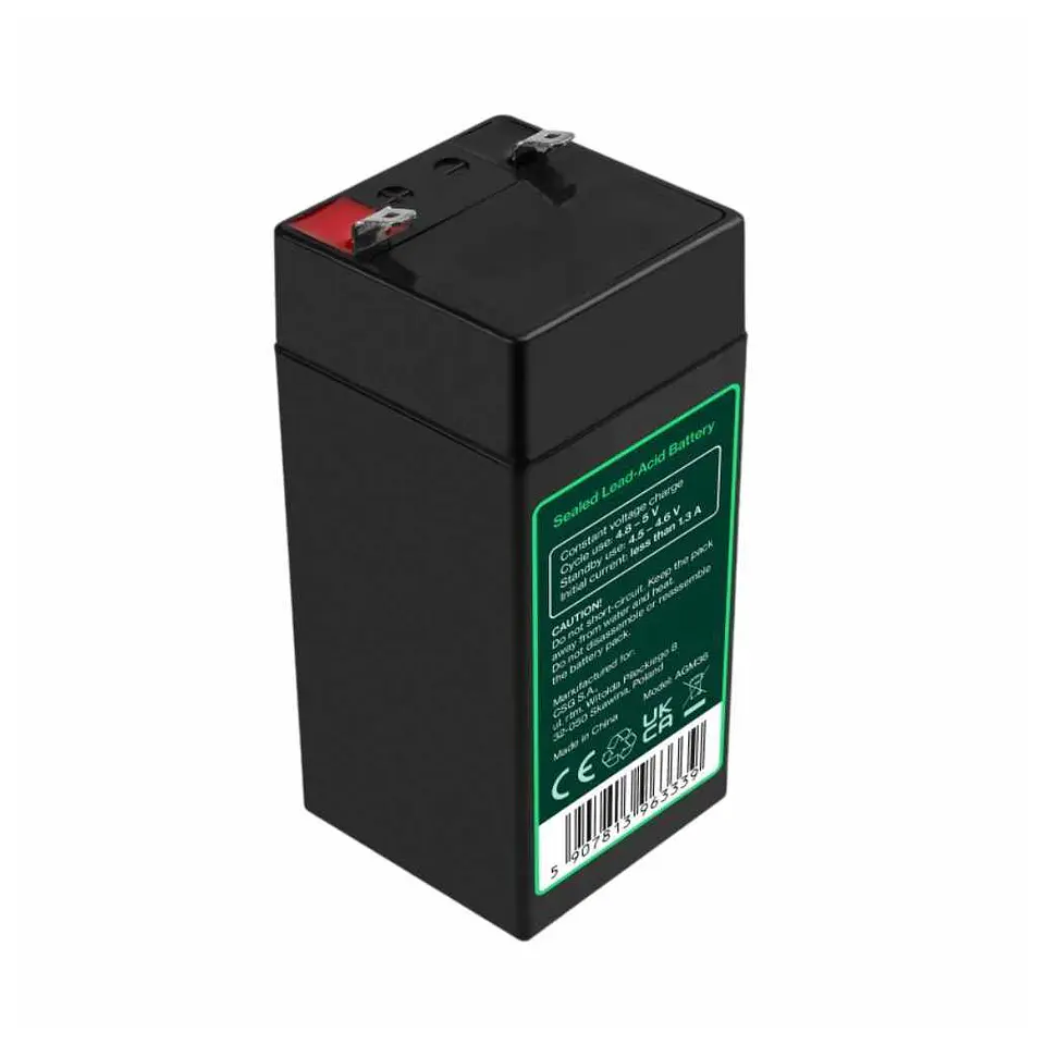 Bateria Chumbo Gel AGM 4V 4.5A GREEN CELL 2