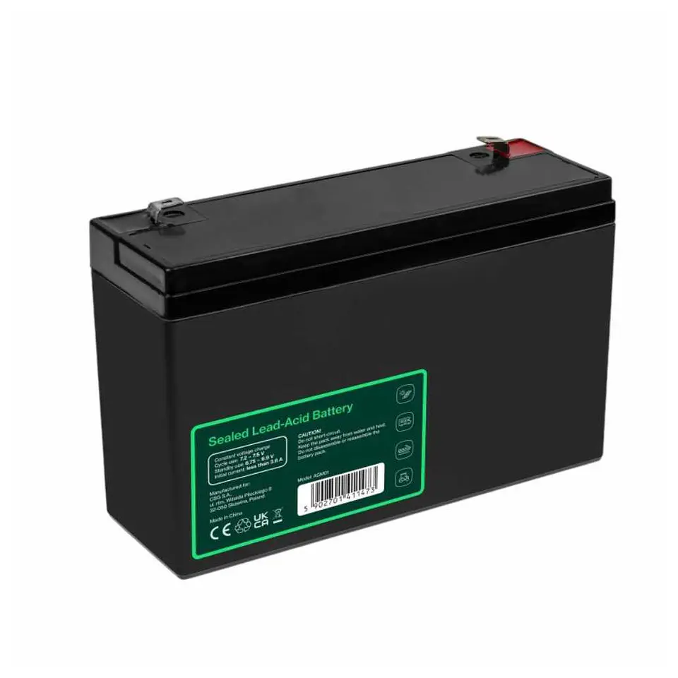 Bateria Chumbo Gel AGM 6V 12A GREEN CELL 2