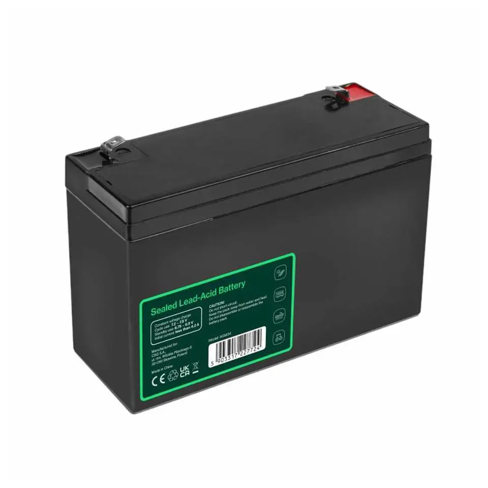 Bateria Chumbo Gel AGM 6V 14A GREEN CELL 2