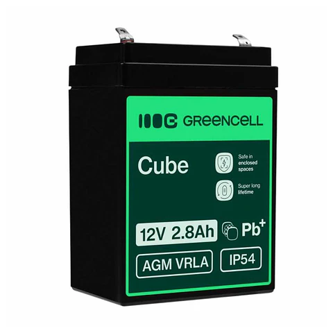 Bateria Chumbo Gel AGM 12V 2.8A GREEN CELL