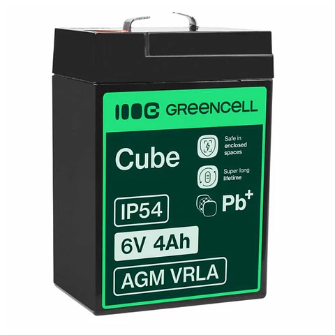 Bateria Chumbo Gel AGM 6V 4A GREEN CELL