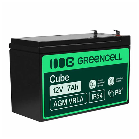 Bateria Chumbo Gel AGM 12V 7A GREEN CELL