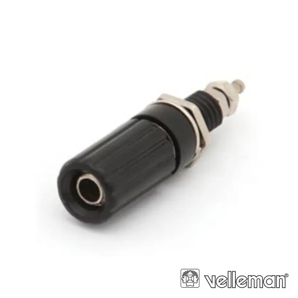 BORNE TERMINAL 44MM PRETO VELLEMAN 1