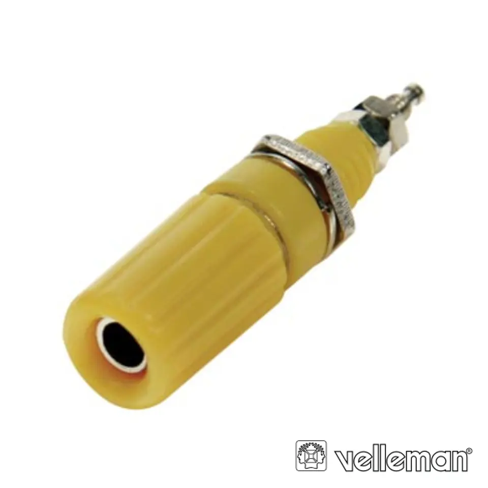 BORNE TERMINAL 44MM AMARELO VELLEMAN 1